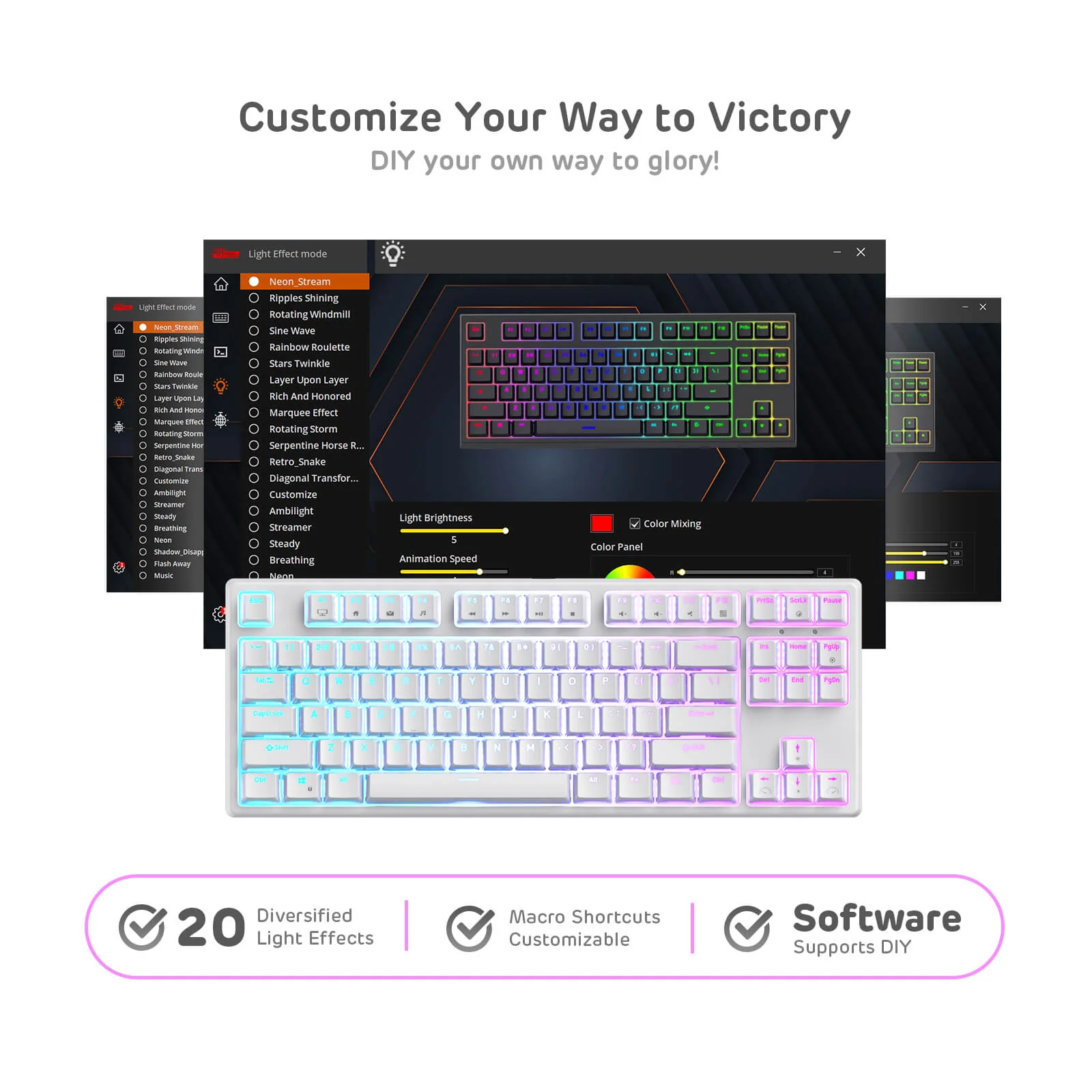 RK Sink87G RK87 Wireless TKL Mechanical Keyboard - Image 6