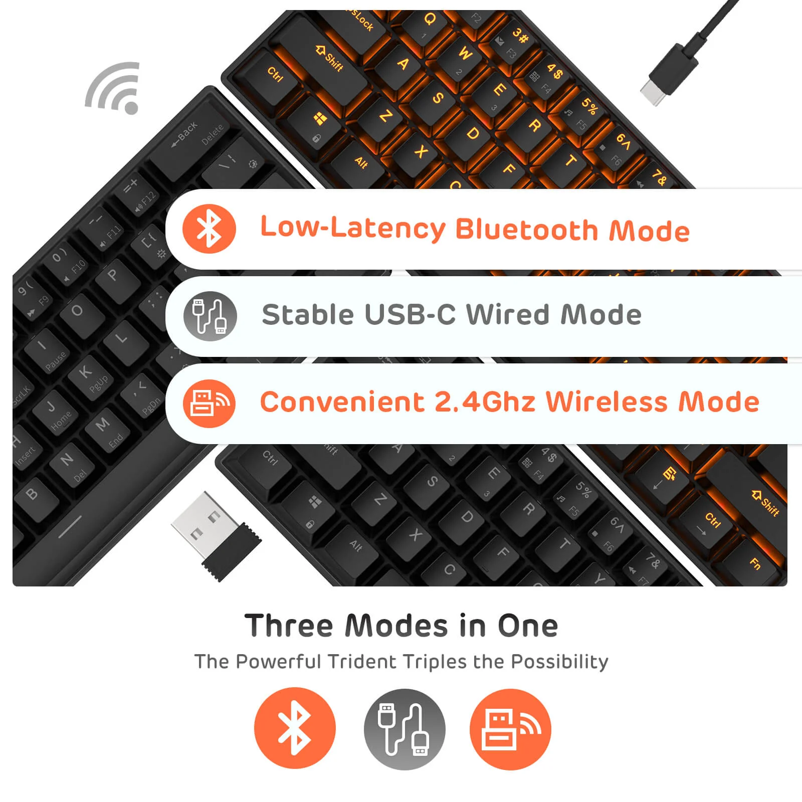 RK61 60% Wireless Mechanical Keyboard (Single Color Backlit) - Image 13
